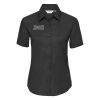 Russell Collection Ladies Short Sleeve Easy Care Oxford Shirt Thumbnail